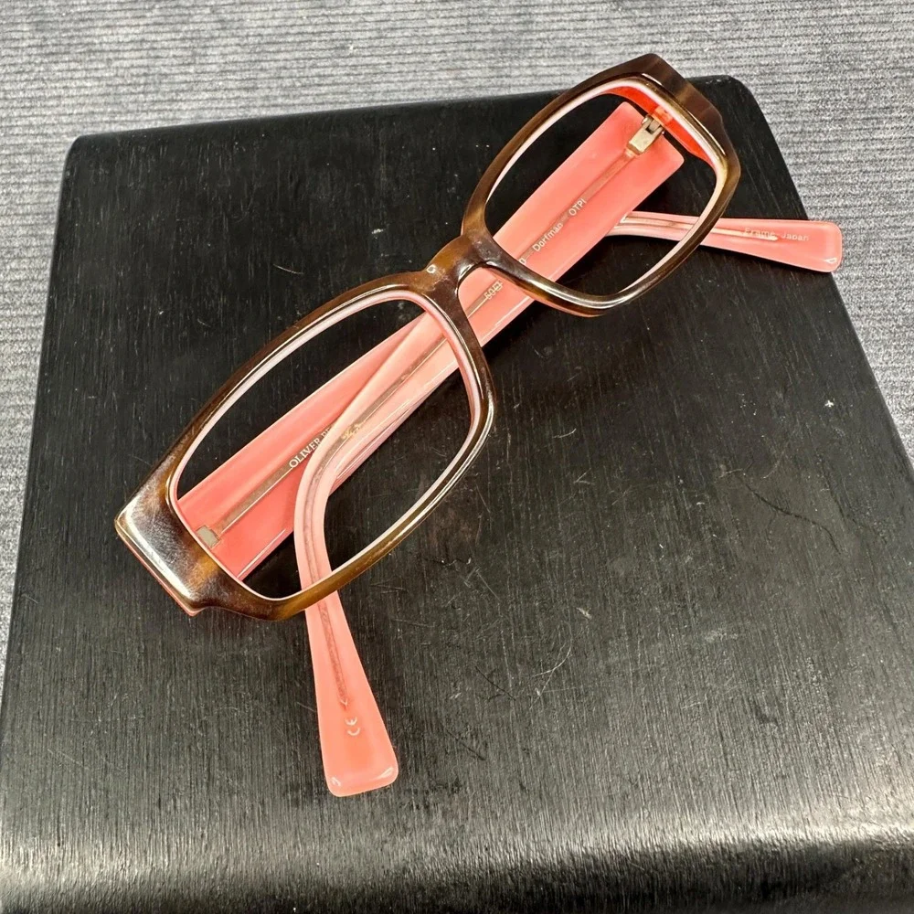 Oliver Peoples‎ Dorfman OTPI Eyeglasses Brown Pink Rectangular Japan 50-14-140